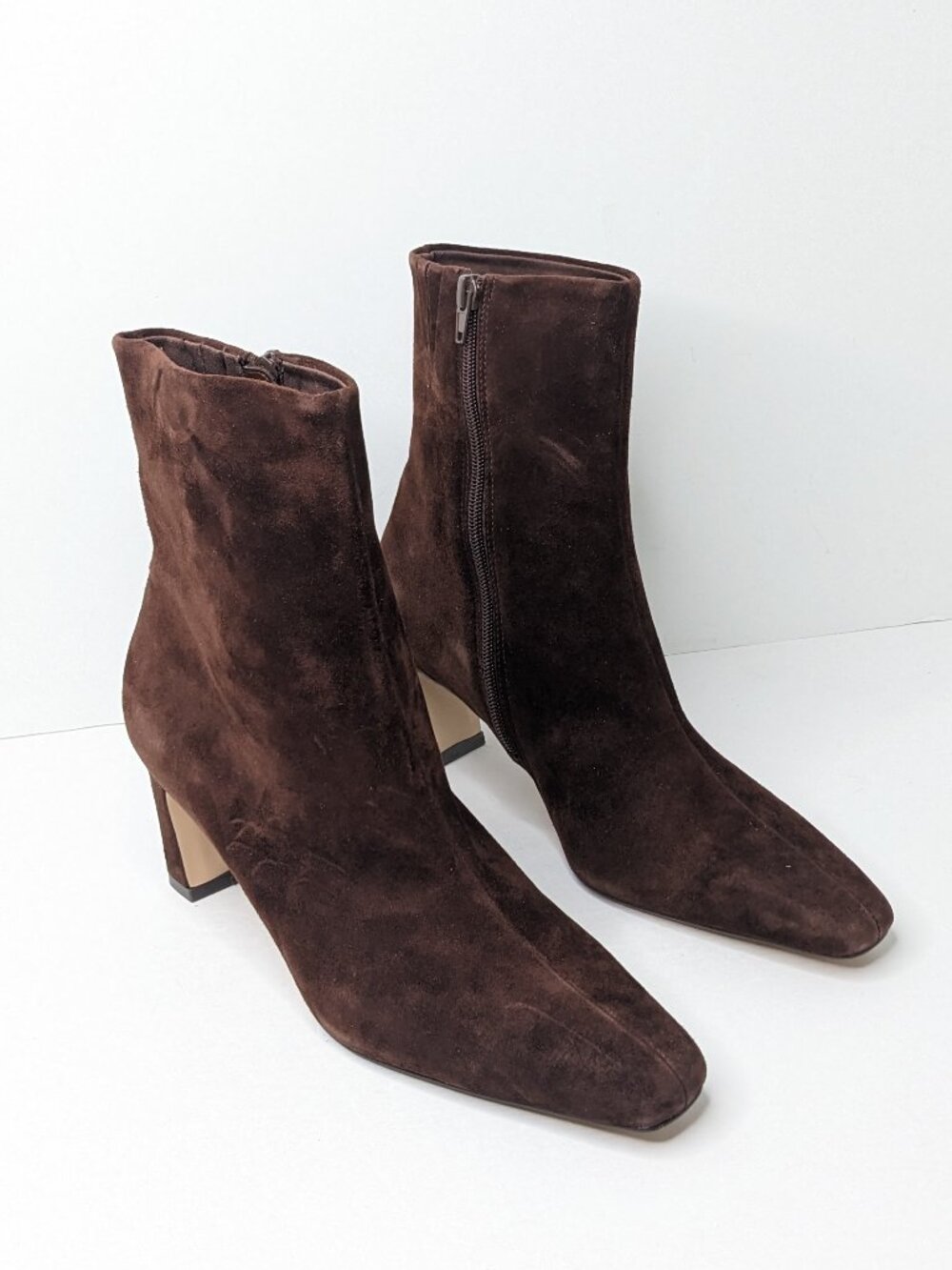 Steve Madden Willa Ankle Booties Brown Suede Womens 8.5